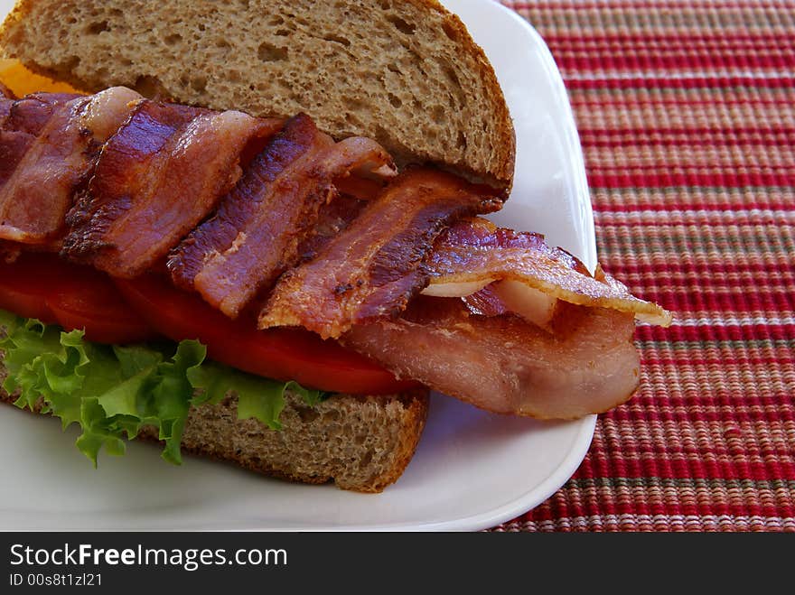 Bacon Sandwich Close Up