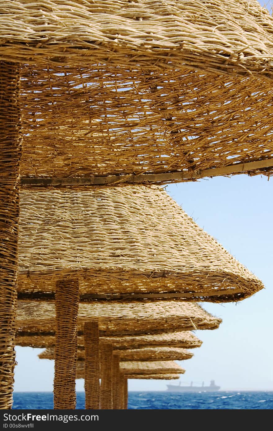 Row of an awnings