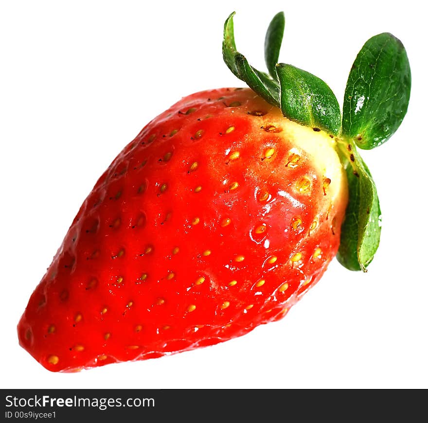 Perfect strawberry closeup