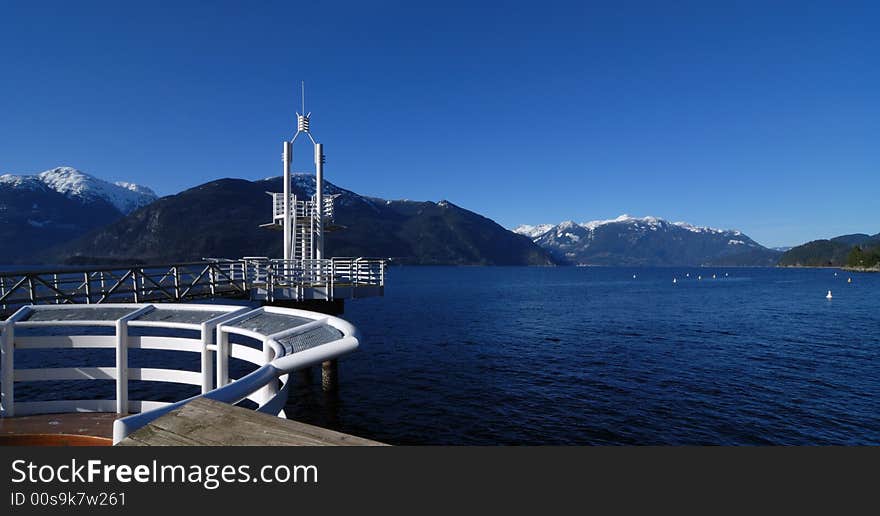 Dock at porteau cove marine park