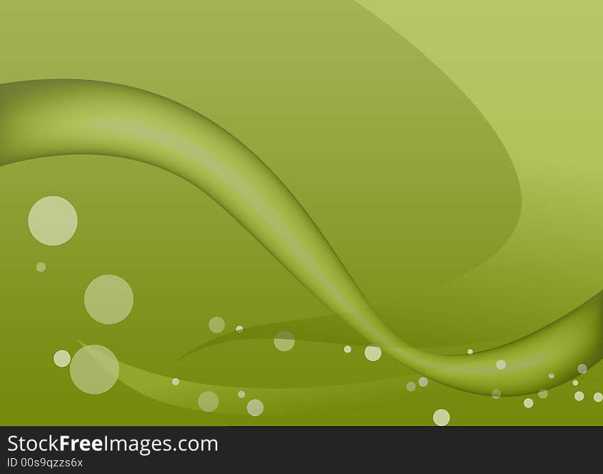 Overlapped abstract illusions in green background. Overlapped abstract illusions in green background