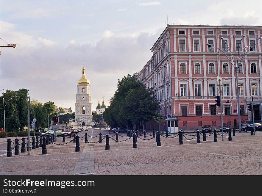 Beautiful church in the center of Kiev of capital