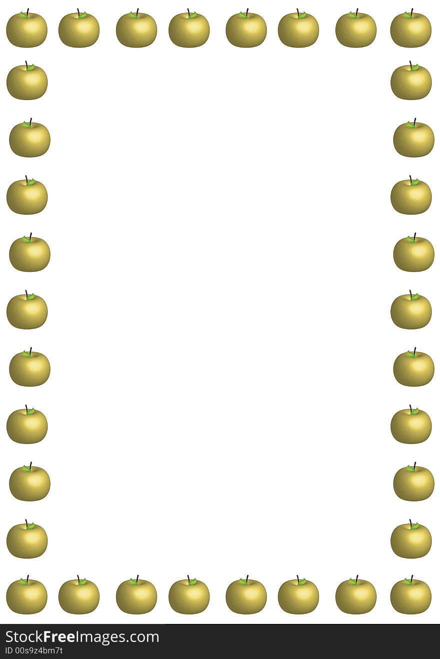 Golden Apple Border Large