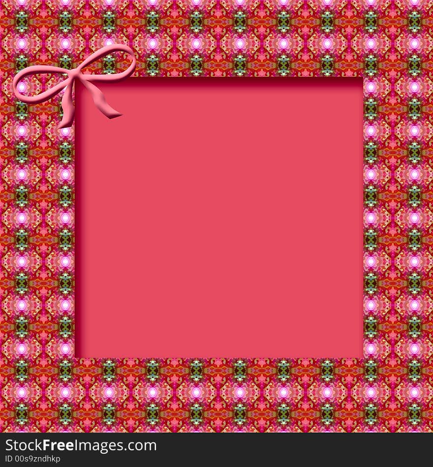 Pink Pattern Frame