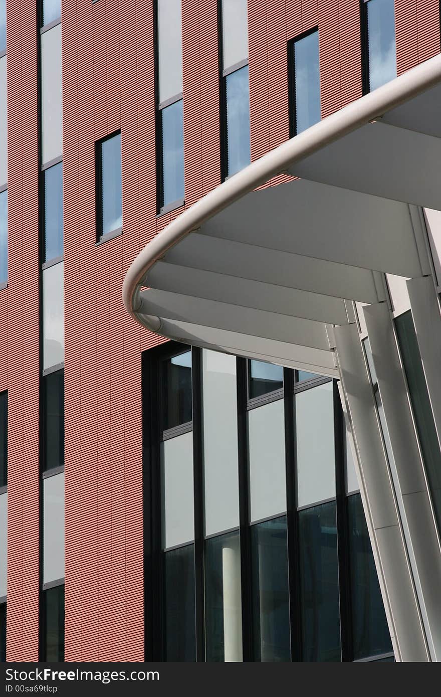 Modern Dutch Office Building with a lot f Glass windows. Modern Dutch Office Building with a lot f Glass windows