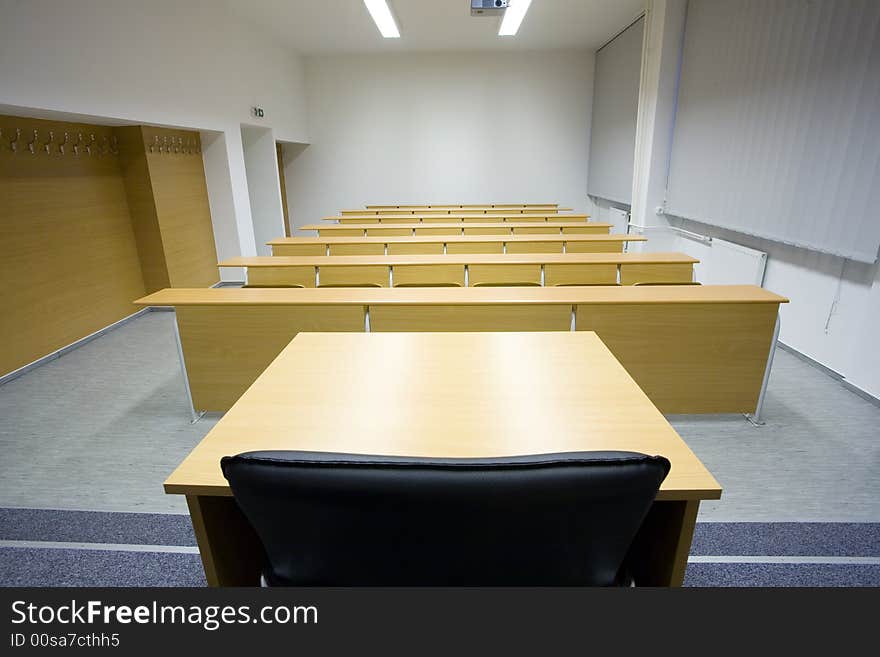 Empty classroom