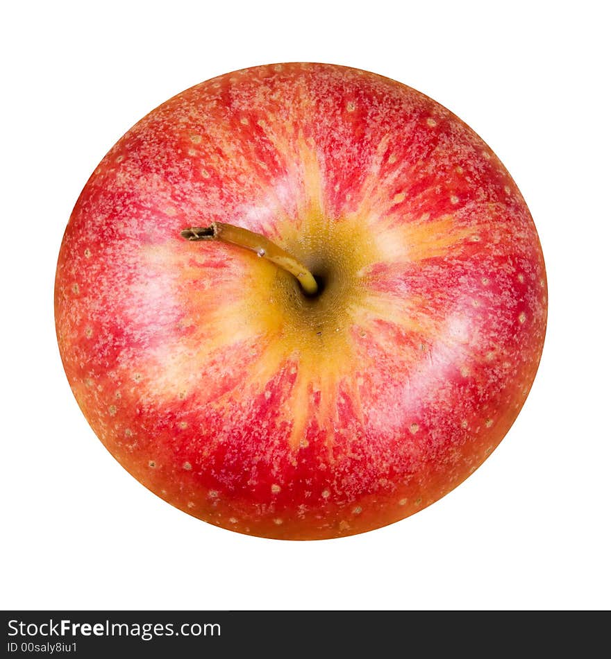 Red apple isolated on a white background