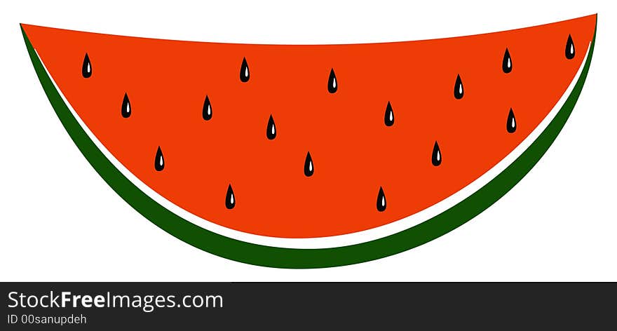 Watermelon - vector illustration