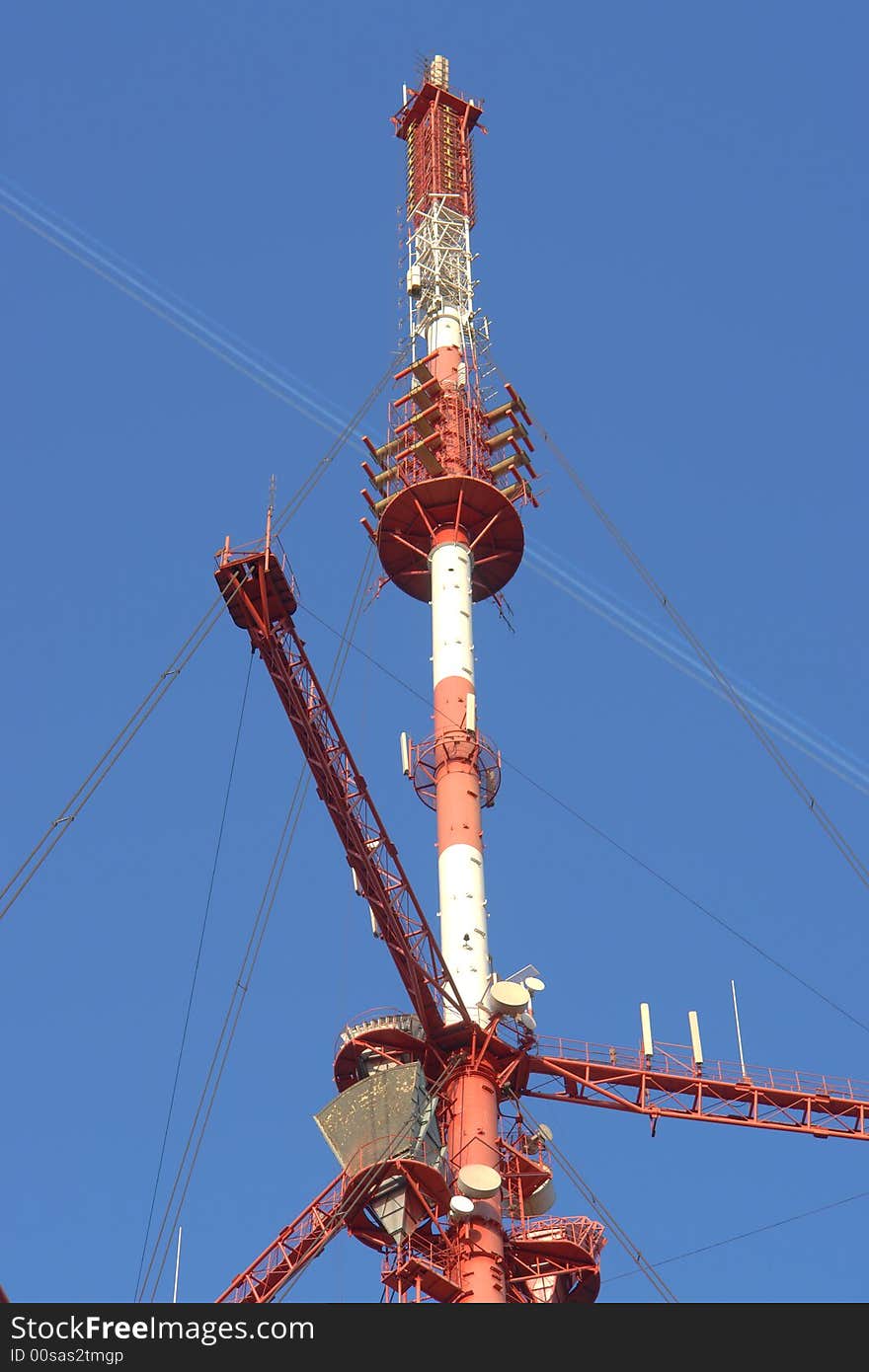 The aerial of the television centre of Krivoi Rog, Ukraine. The aerial of the television centre of Krivoi Rog, Ukraine