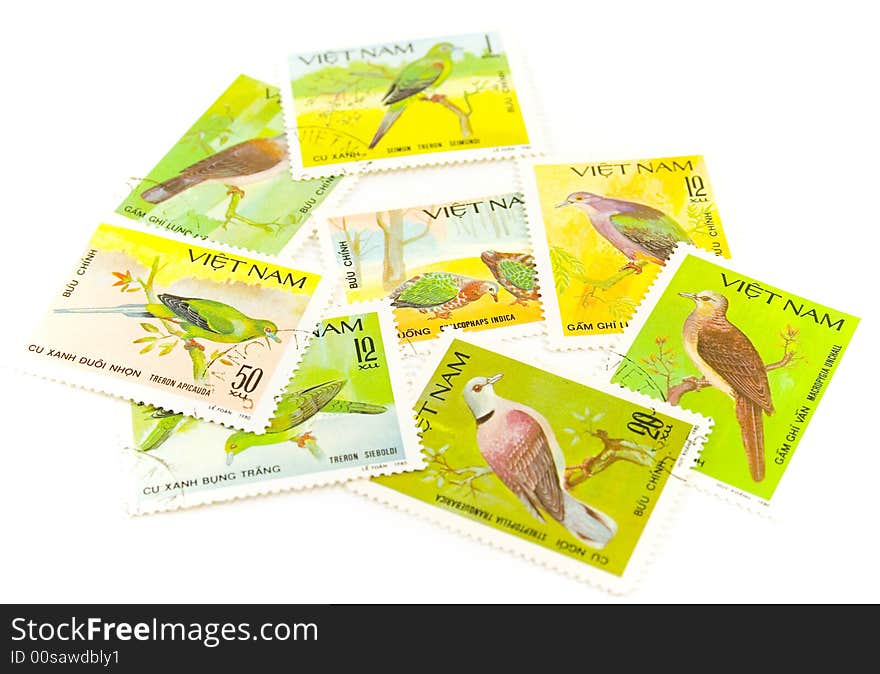 Coollection of vietnam post stamps