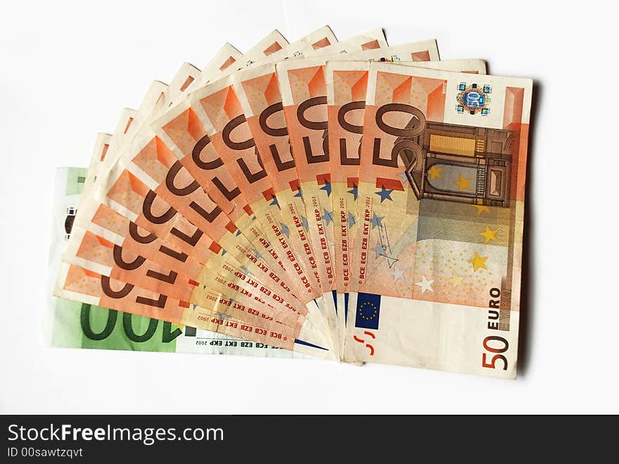 50 euros banknotes cash - highly detailed money image. 50 euros banknotes cash - highly detailed money image