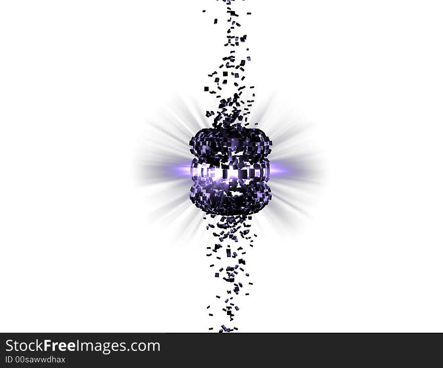 Exploding Purple Light