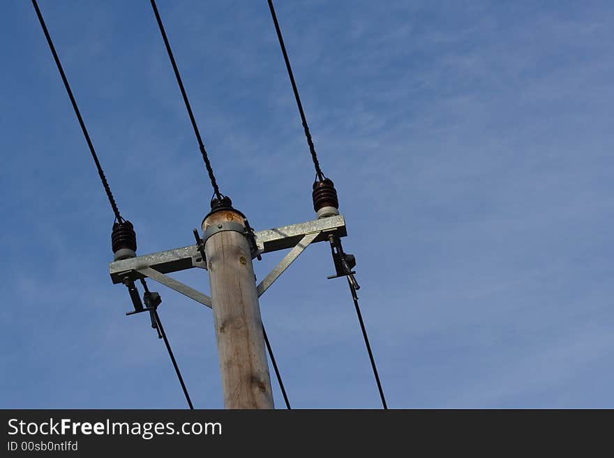 High voltage pole