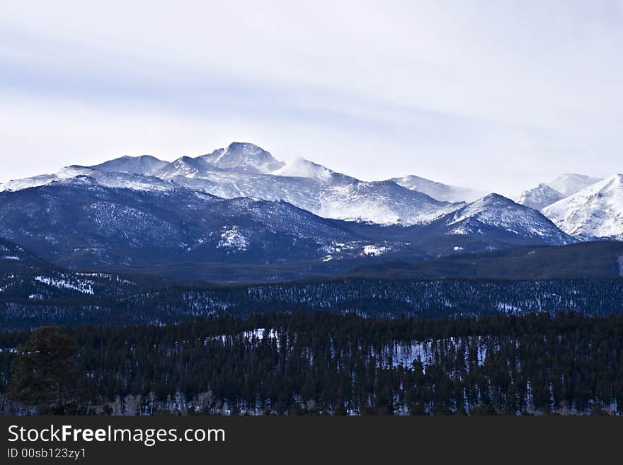 Winter Morning In The Rockies