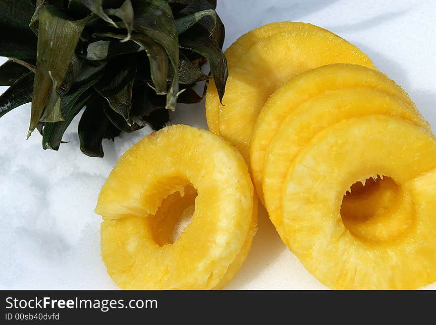 In Hawaii, juicy chunks of pineapple are used as a delicious digestive aid. In Hawaii, juicy chunks of pineapple are used as a delicious digestive aid.