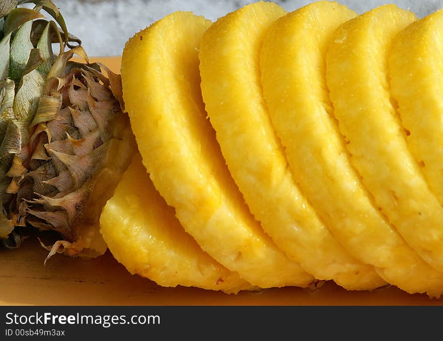 In Hawaii, juicy chunks of pineapple are used as a delicious digestive aid. In Hawaii, juicy chunks of pineapple are used as a delicious digestive aid.