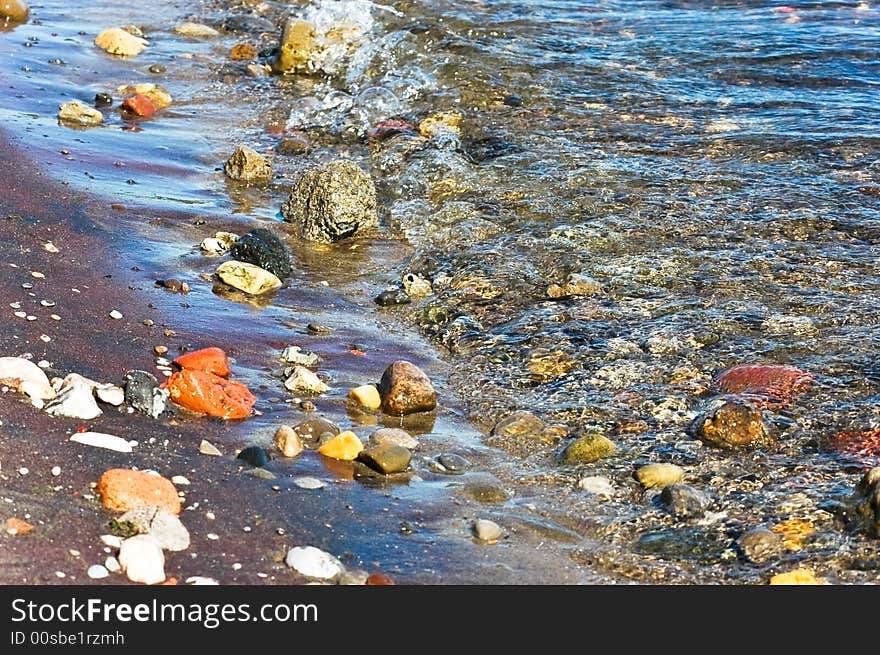 Rocks and Sand at the Beach