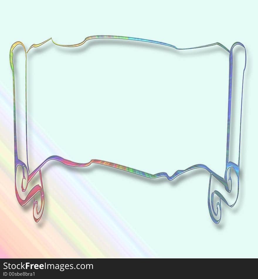 Pastel colored gradient background with colored frame. Pastel colored gradient background with colored frame