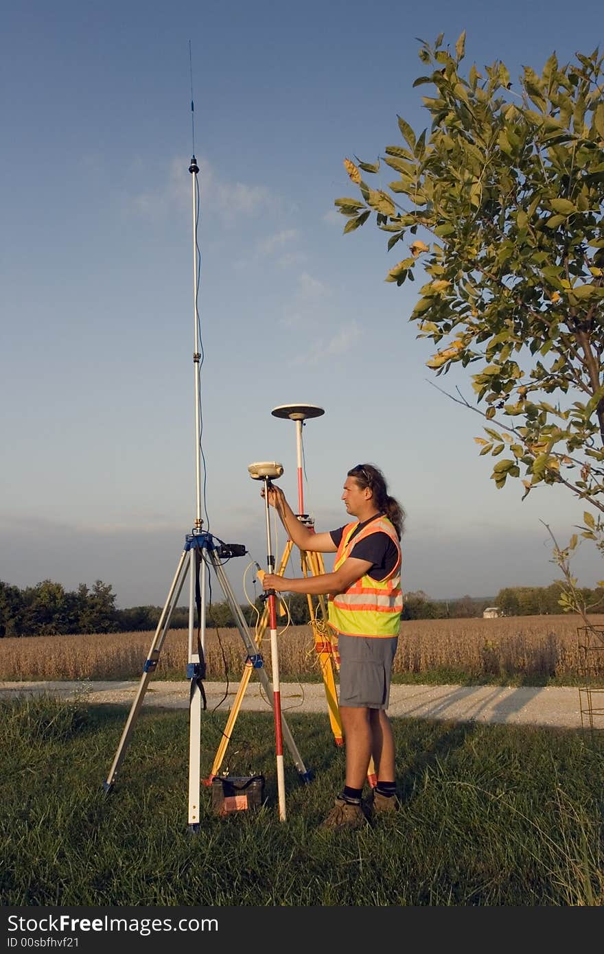 Surveying during the spring time