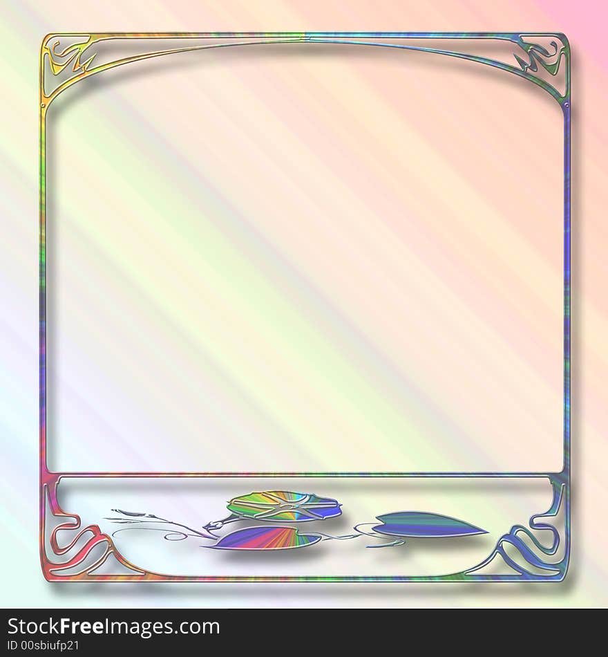 Abstract Pastel Frame