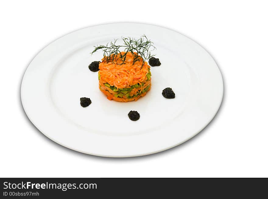 Lettuce from the carrot with the black roe