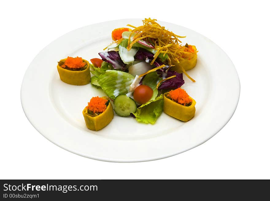 Fresh Hollanders with the vegetables