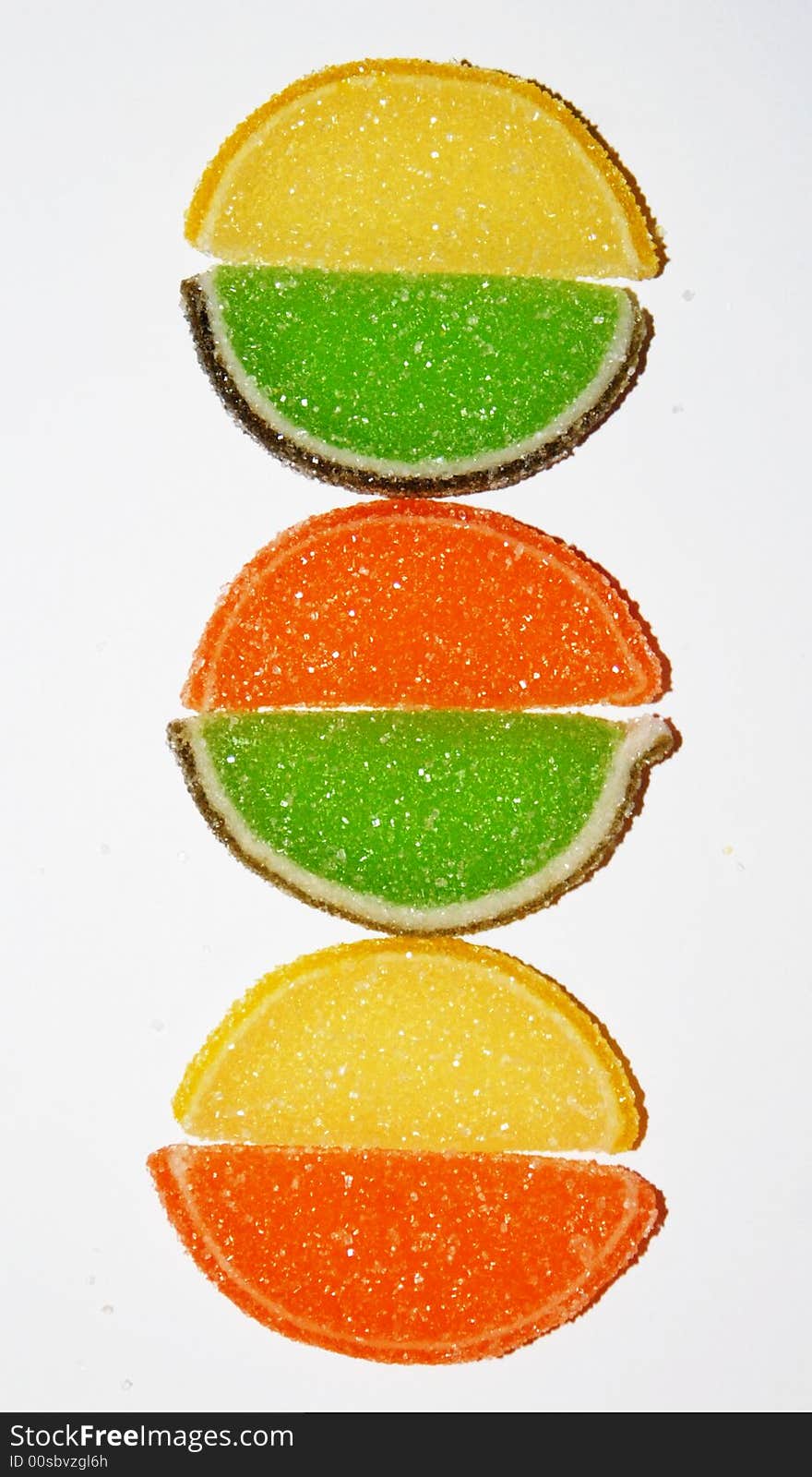 Pies of fruits on white background