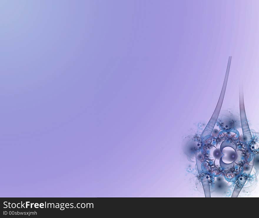 Fractal rendered abstract futuristic background. Fractal rendered abstract futuristic background