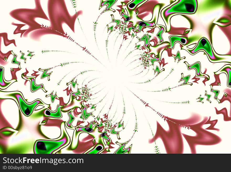 Abstract background of a digital illustration