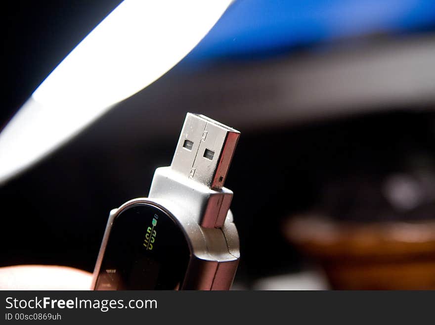 Usb stick and mp3 player and bulb