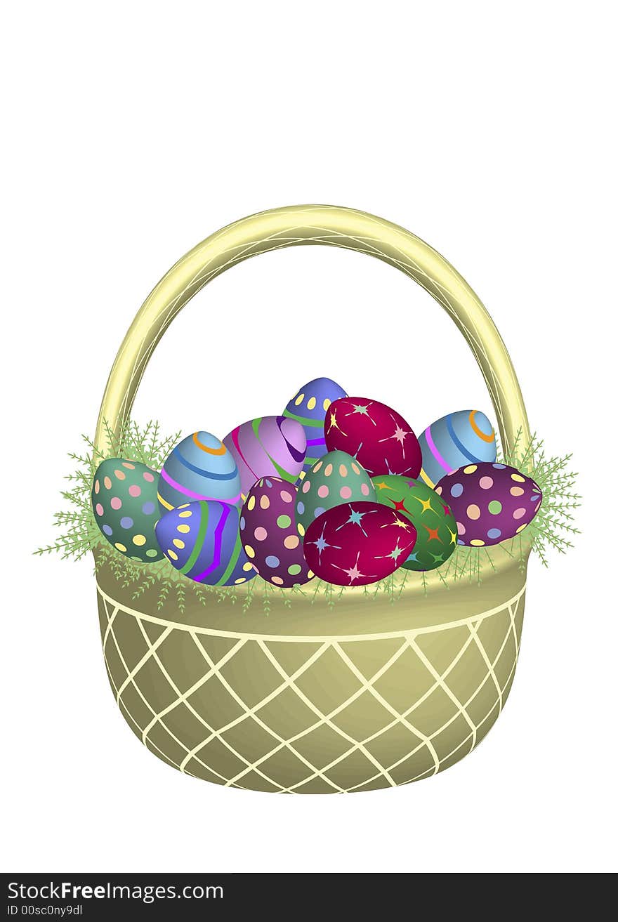 Gold Easter Basket Modern