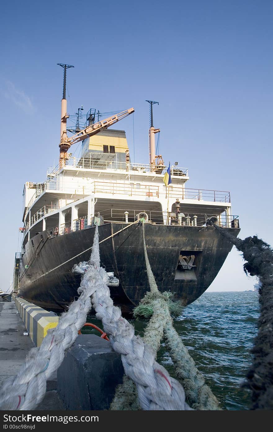 Docked ship