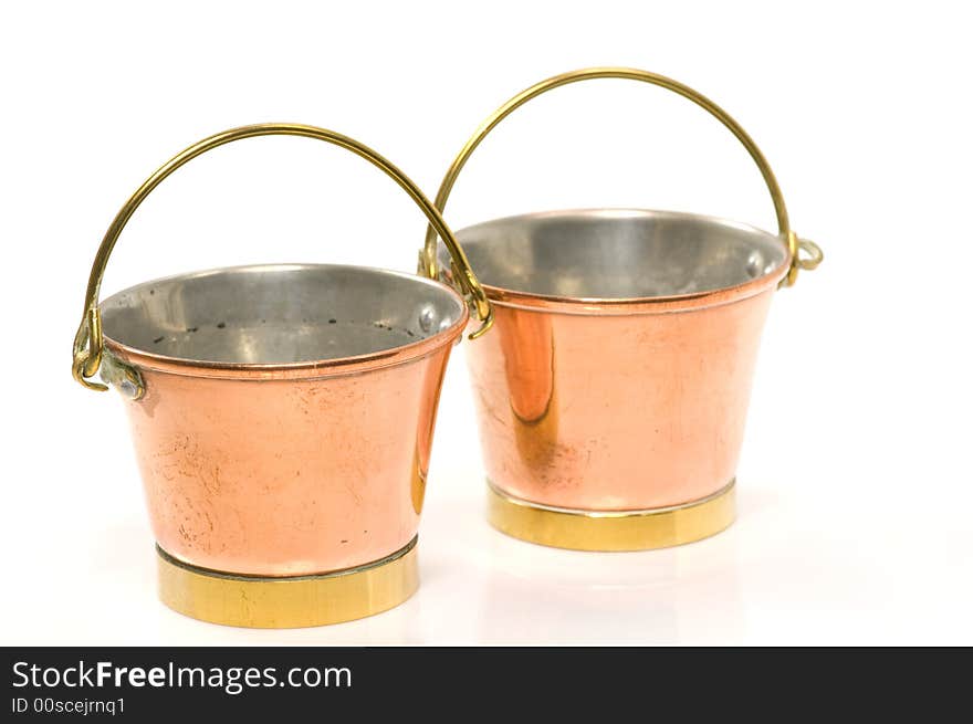 Copper buckets