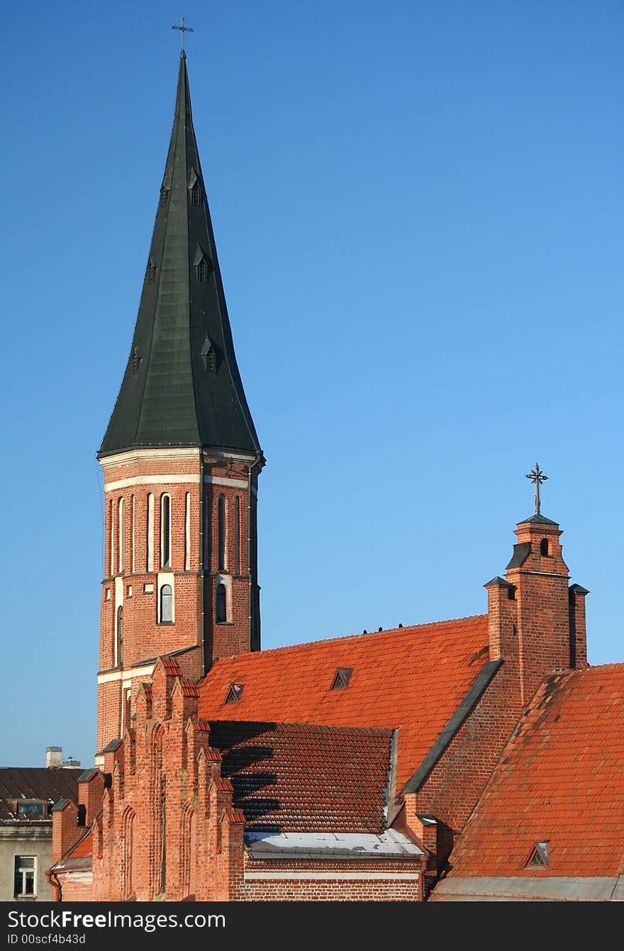 Old town red roofs