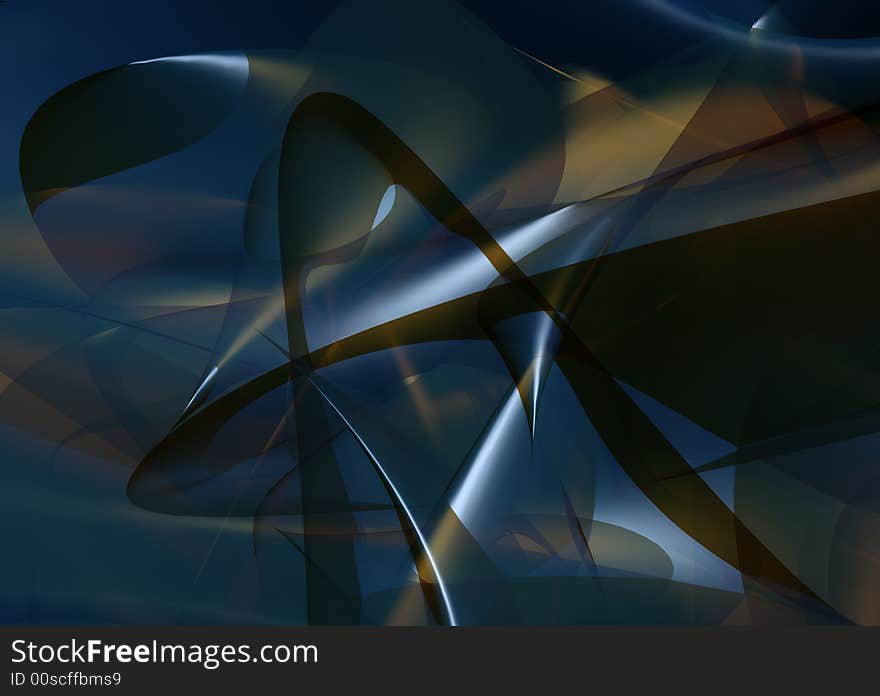 Abstract blue shape for background