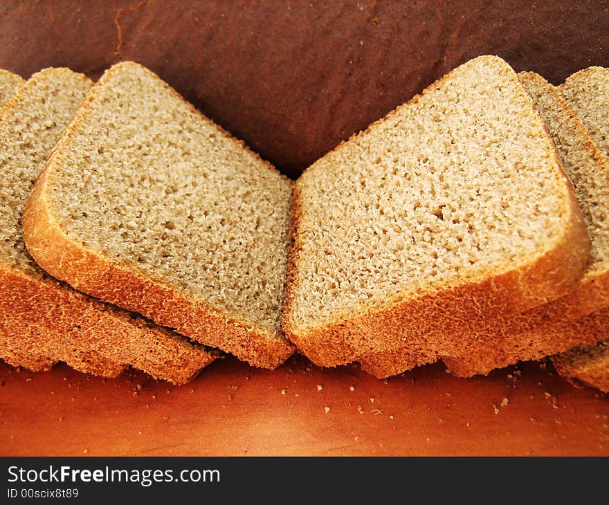 Bread on white background. See my other images of bread and food