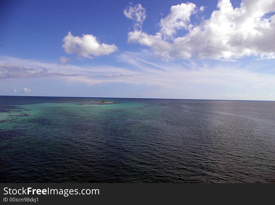 A small island in Atlantic ocean. A small island in Atlantic ocean