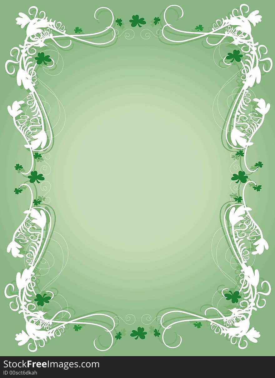 A decorative background for St Patrick's day. A decorative background for St Patrick's day