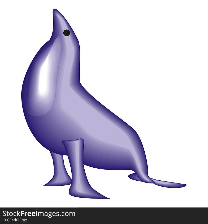 Art illustration of a seal