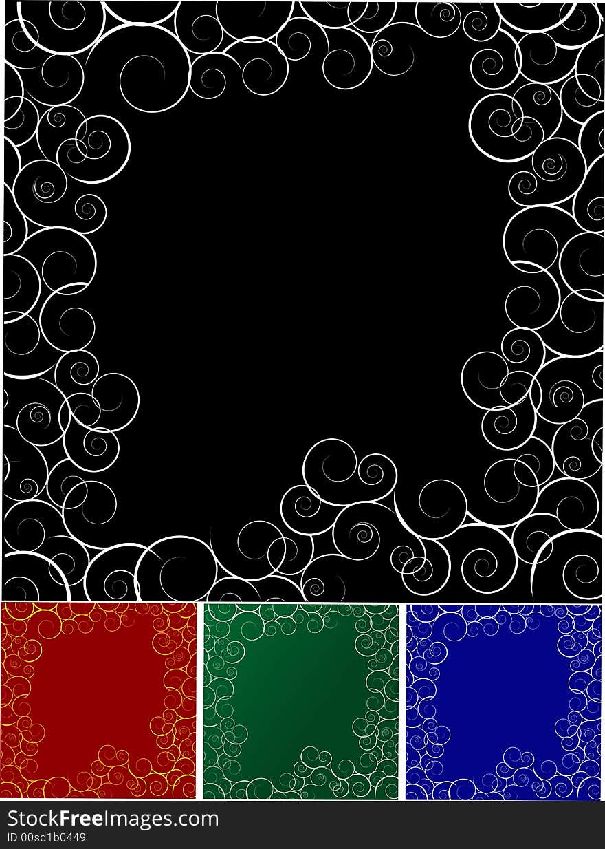 Abstract decorative background, vector illustration