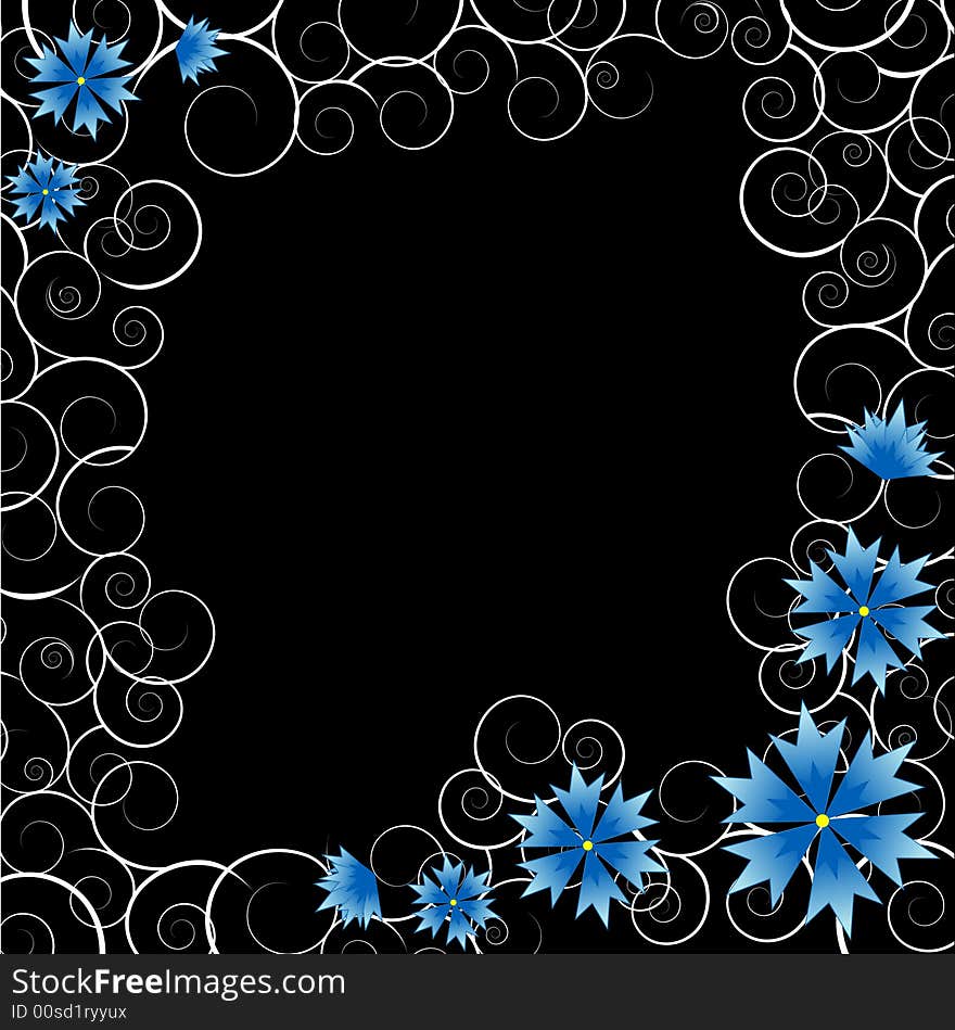 Abstract floral background. Vector illustration.