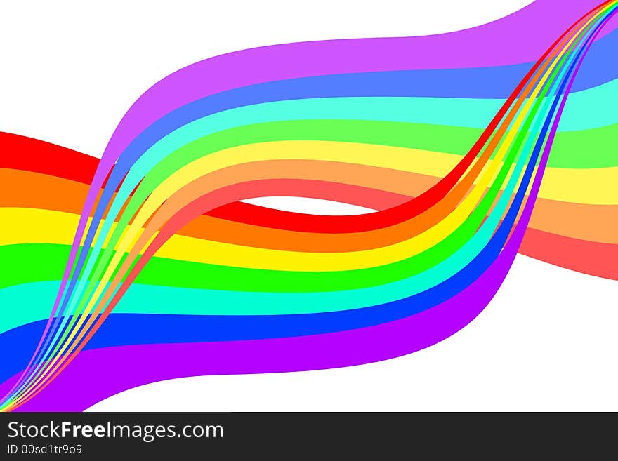 Vector illustration of abstract rainbow