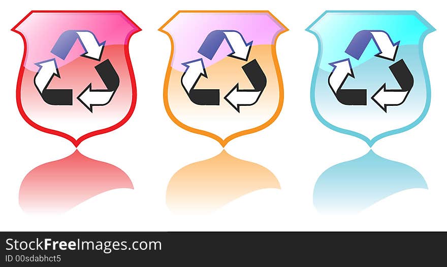 Set Of High Quality Recycling Icons Vectors