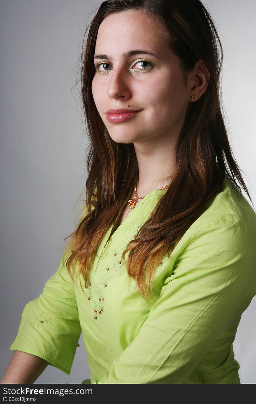 Portrait of a young smiling girl. Portrait of a young smiling girl