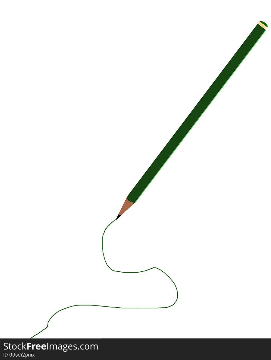 An image of a pencil that is drawing a pencil line, it could represent the concept of creativity. An image of a pencil that is drawing a pencil line, it could represent the concept of creativity.