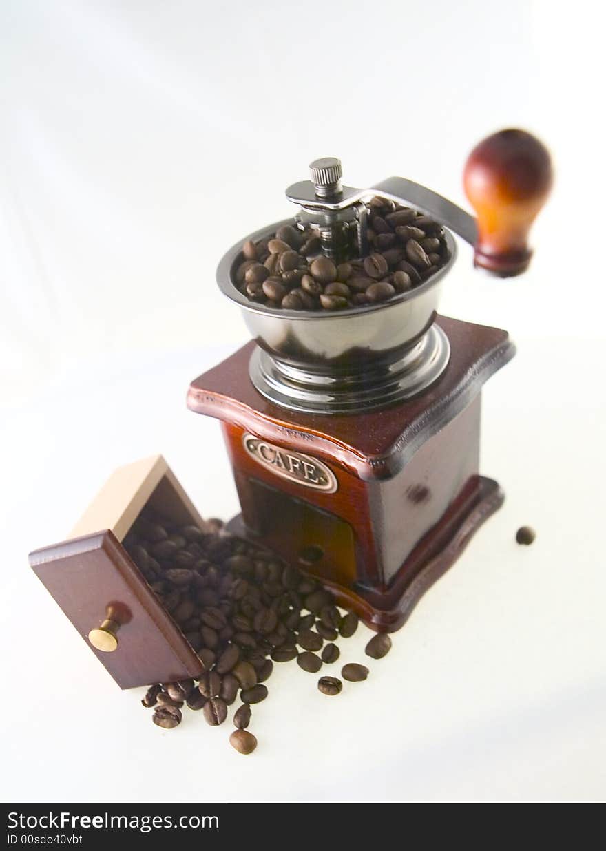 Coffee In Grinder