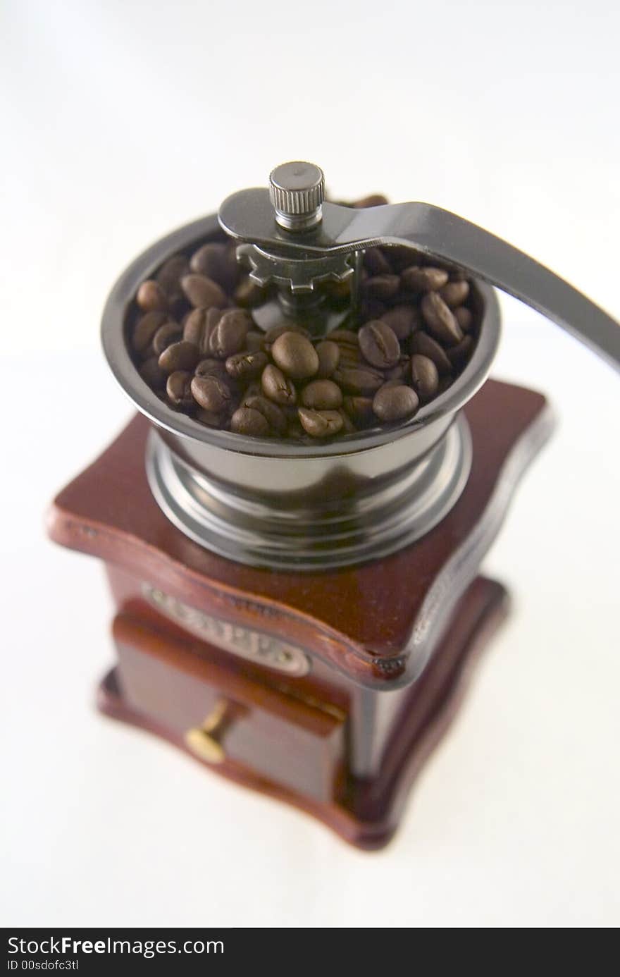 Coffee In Grinder