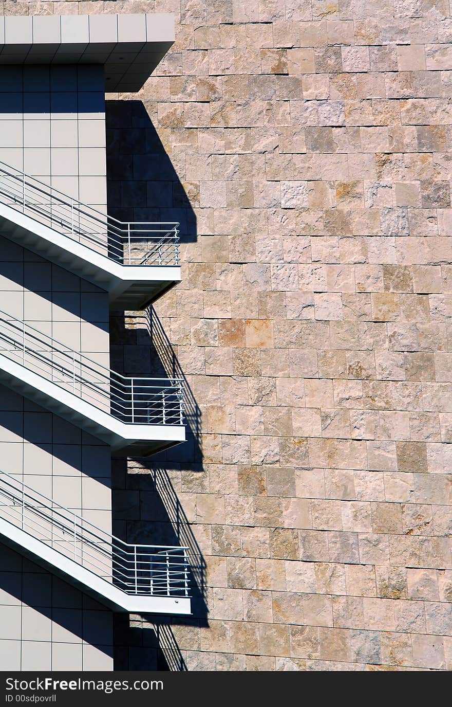 Interesting Architecture of a Modern Building In Los Angeles. Interesting Architecture of a Modern Building In Los Angeles