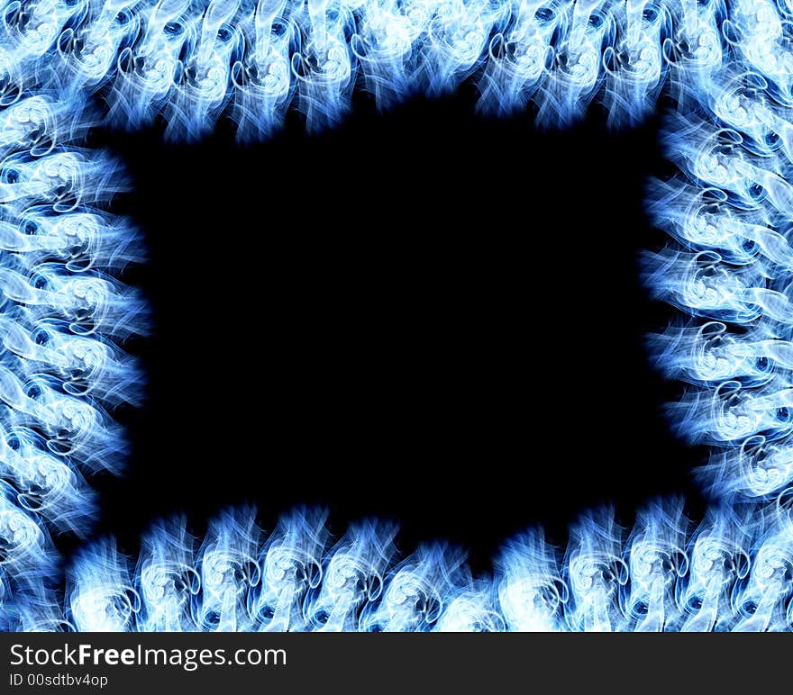 Abstract background of blue smoke