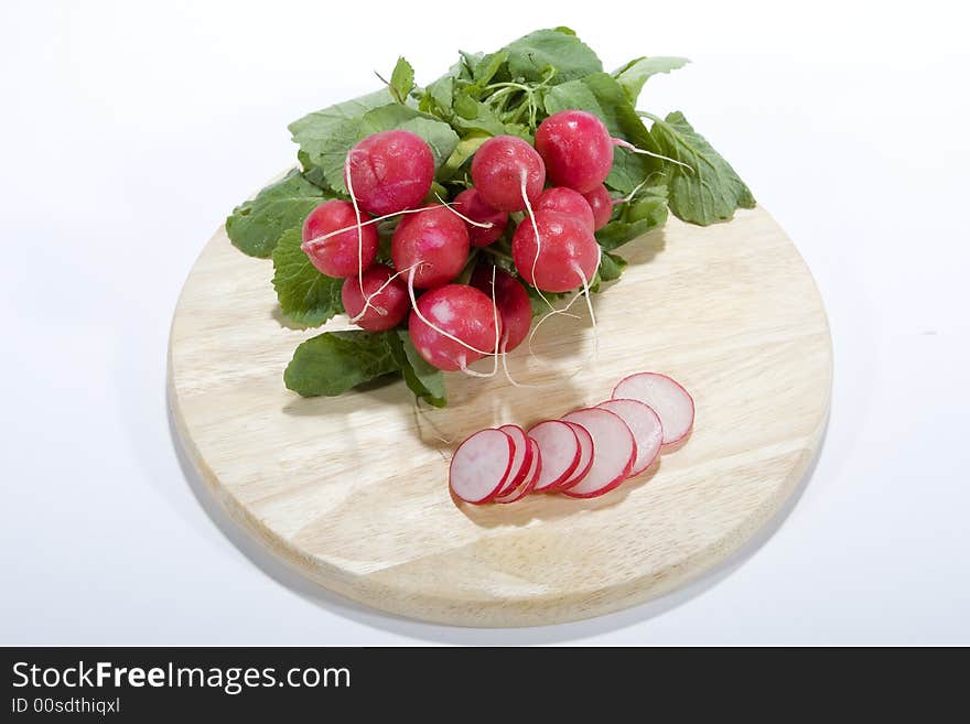 Fresh radishes are very healthy and tasty